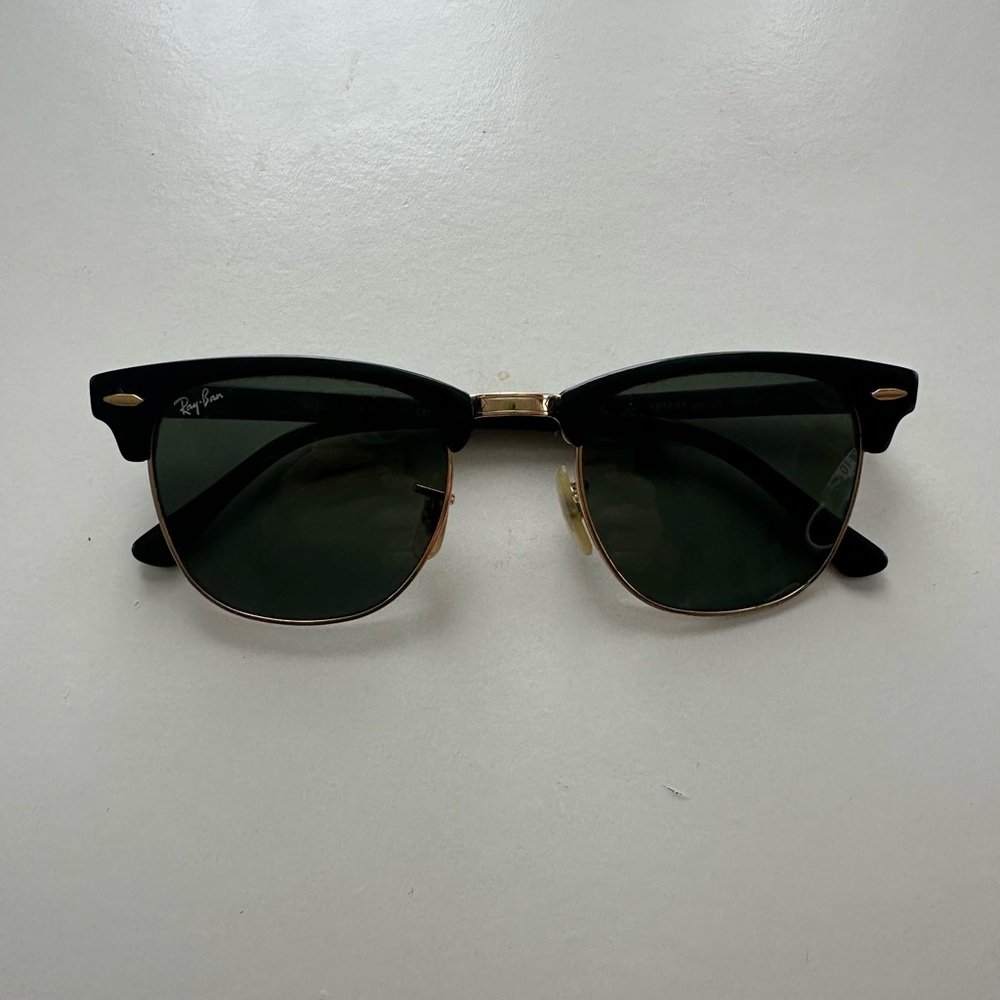 Ray-Ban Clubmaster Black and Gold Sunglasses
